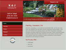 Tablet Screenshot of kjlandscaping.net